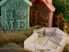 Molde silicona casita HOME 